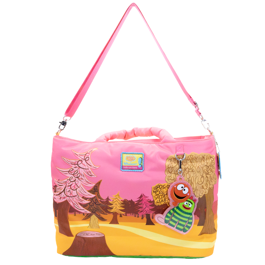 Yo Gabba Gabba Lands Double Sided Puffy Tote Bag