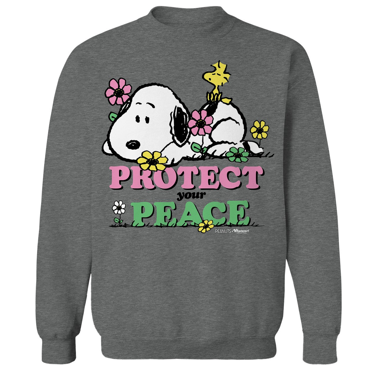 WMYH x Peanuts Snoopy Protect Your Peace Crew Neck